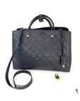 Louis Vuitton Montaigne GM Black Empriente Leather Shouder bag