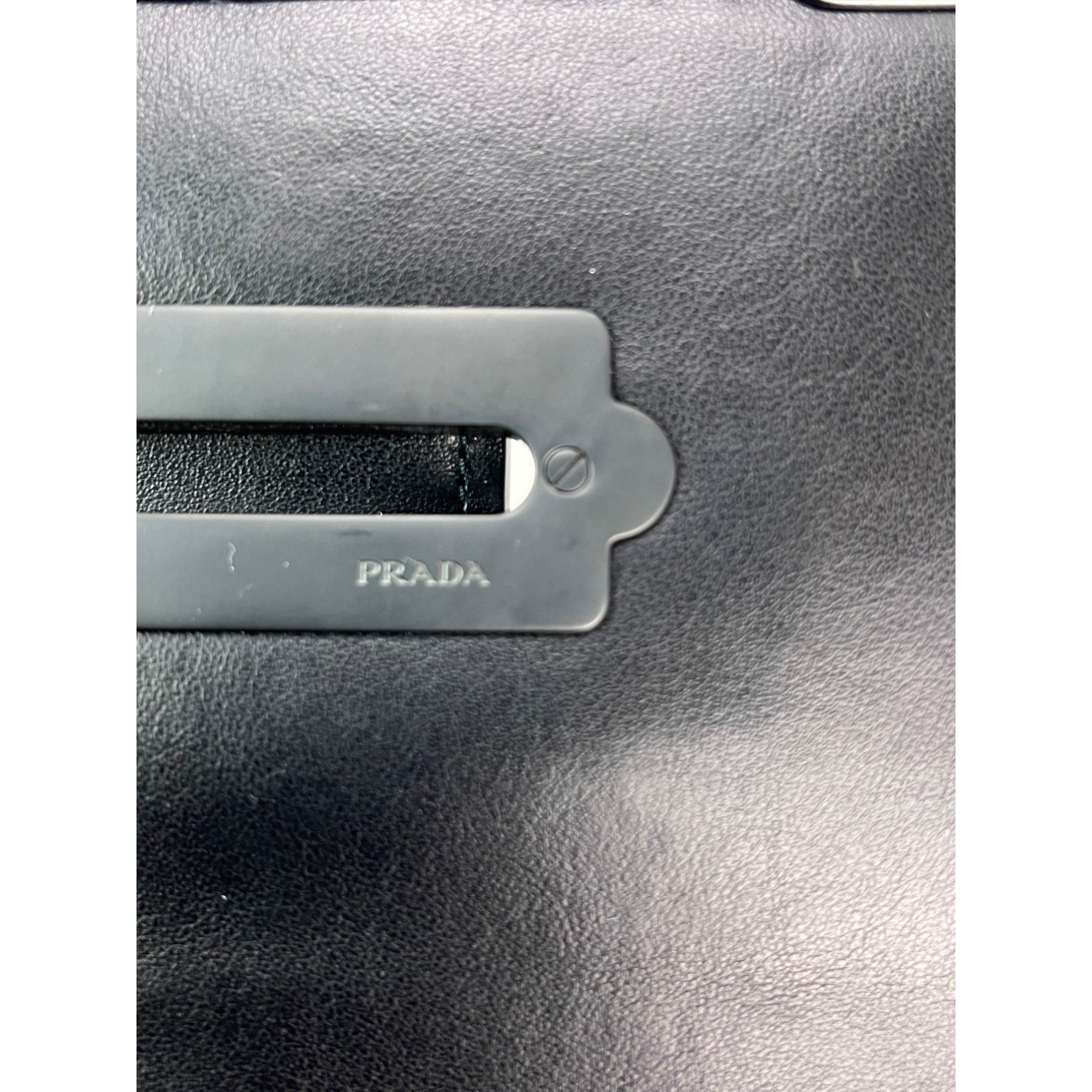 Prada City Calfskin Saffiano Studded Cahier Crossbody Bag