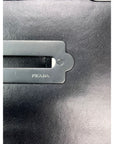 Prada City Calfskin Saffiano Studded Cahier Crossbody Bag